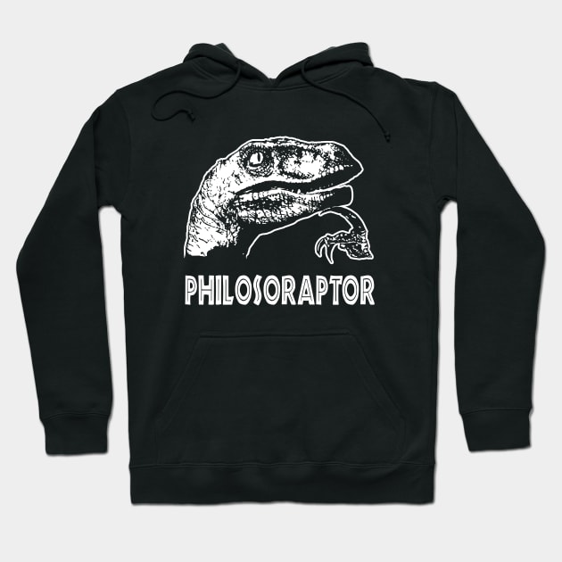 Philosoraptor T-Shirt Hoodie by dumbshirts